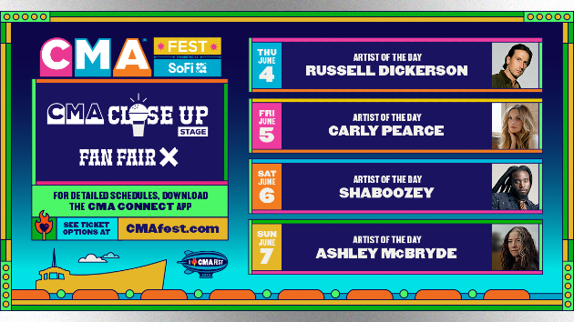 Russell Dickerson, Carly Pearce, Shaboozey & Ashley McBryde take cente